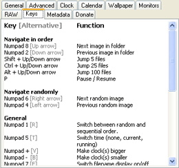Screenshot Keyboard Shortcuts Random Photo Screensaver